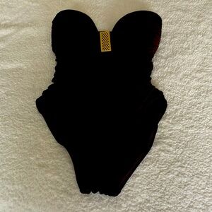 Swimsuit— strapless rich brown never worn